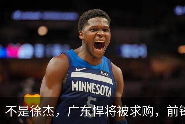 不是徐杰，广东悍将被求购，前锋，杜锋看重，转会费或8位数